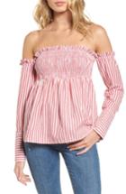 Women's L'academie Erin Off The Shoulder Top - Red