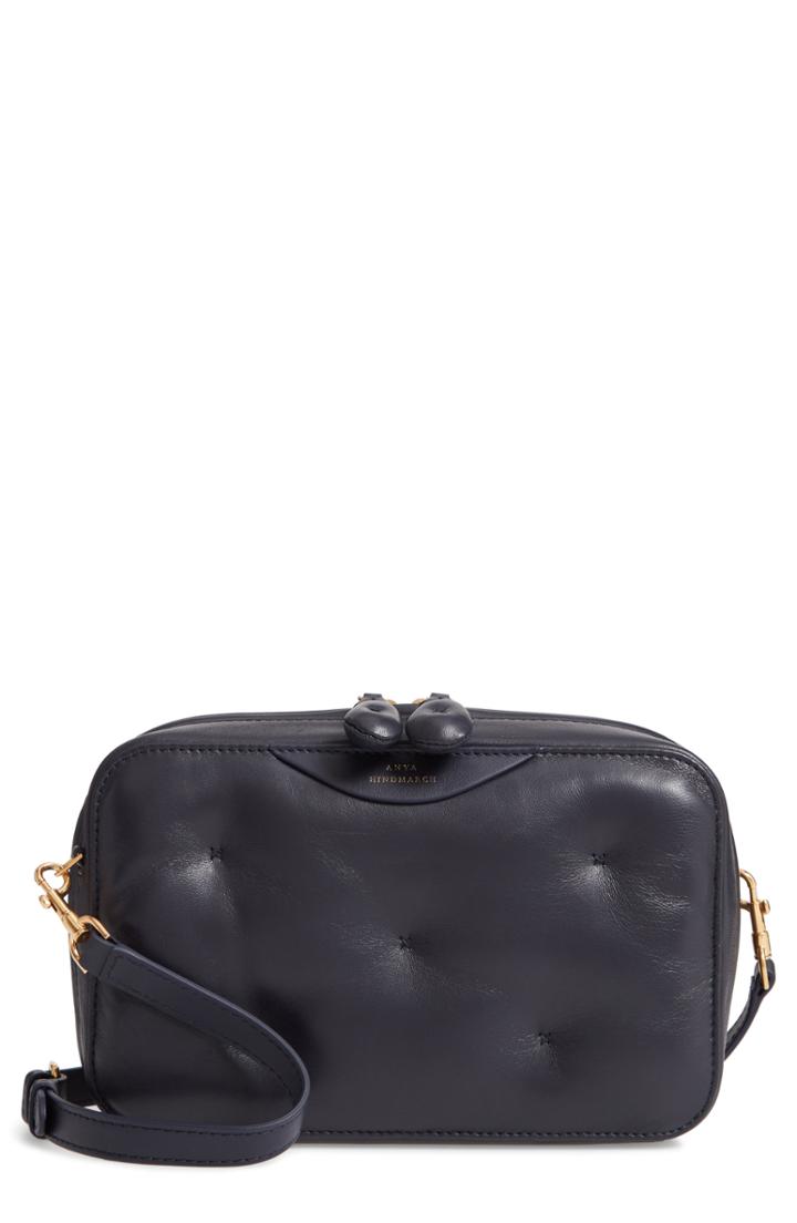 Anya Hindmarch Chubby Lambskin Leather Crossbody Bag - Blue