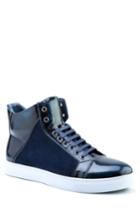 Men's Badgley Mischka Douglas High Top Sneaker .5 M - Blue