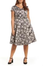 Women's Gal Meets Glam Collection Elle Brightex Duchess Satin Dress - Brown