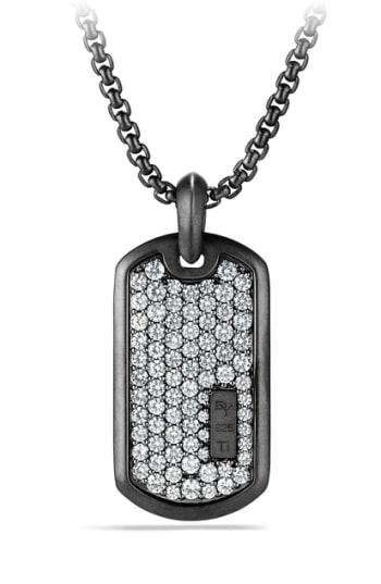Men's David Yurman Pave Tag