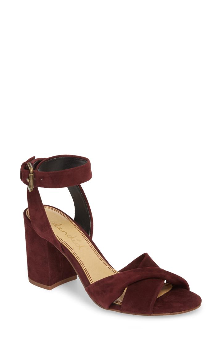 Women's Splendid Fairy Block Heel Sandal .5 M - Purple