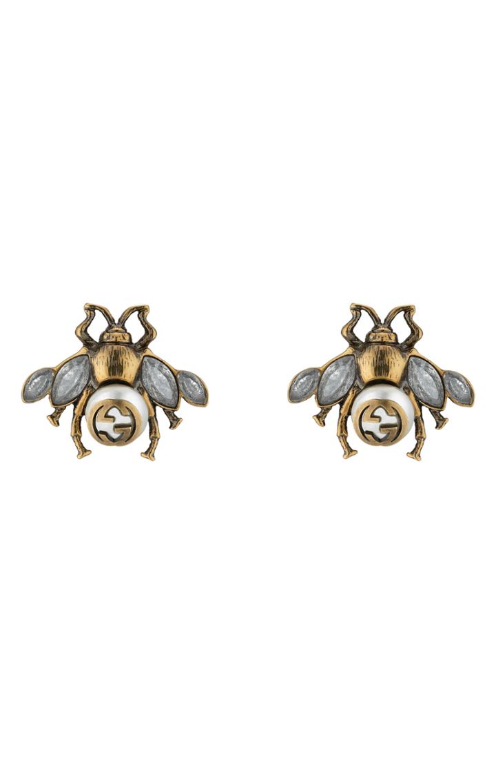 Women's Gucci Bee Stud Earrings