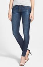 Women's 7 For All Mankind 'the Skinny' Mid Rise Skinny Jeans - Blue