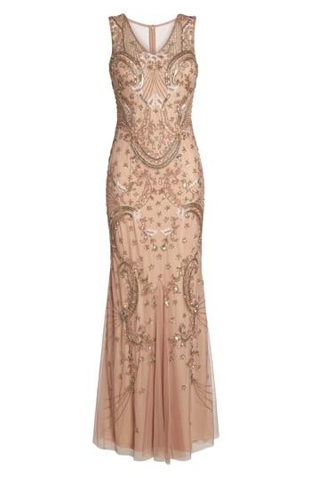 Women's Adrianna Papell Beaded Mesh Dress