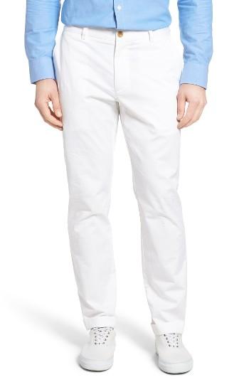 Men's Vineyard Vines Breaker Flat Front Stretch Cotton Pants X 30 - White