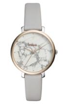 Women's Fossil Jacqueline Stone Dial Leather Strap Watch, 36mm