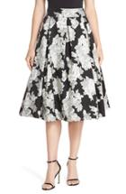 Women's Eliza J Floral Print Organza Midi Skirt