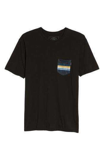 Men's Rip Curl Salut Custom Pocket T-shirt - Black