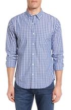 Men's Bonobos Slim Fit Gingham Sport Shirt, Size - Blue