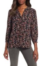 Women's Gibson Back Pleat Blouse, Size - Black