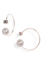 Women's Rebecca Minkoff Imitation Pearl & Stone Threader Earrings