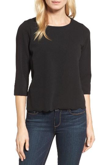 Women's Bobeau Scallop Hem Top