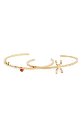 Women's Madewell Tiny Jewels Set Of 2 Cuffs
