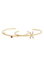 Women's Madewell Tiny Jewels Set Of 2 Cuffs