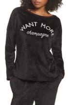 Women's Room Service Luxury H Sweatshirt, Size Small - Black