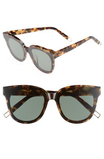 Women's Gentle Monster In Scarlet 68mm Oversize Cat Eye Sunglasses - Tortoiseshell