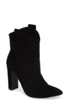 Women's Kristin Cavallari Karly Suede Bootie .5 M - Black