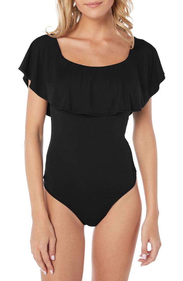 Women's Michael Stars Ruffled Bodysuit