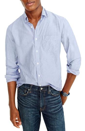 Men's J.crew Classic Fit Stretch Pima Cotton Oxford Shirt