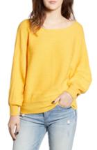 Women's Cotton Emporium Dolman Boat Neck Sweater - Yellow