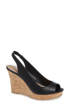 Women's Charles By Charles David Leandra Slingback Wedge M - Black