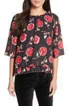 Women's Kate Spade New York Hazy Rose Layered Top - Black