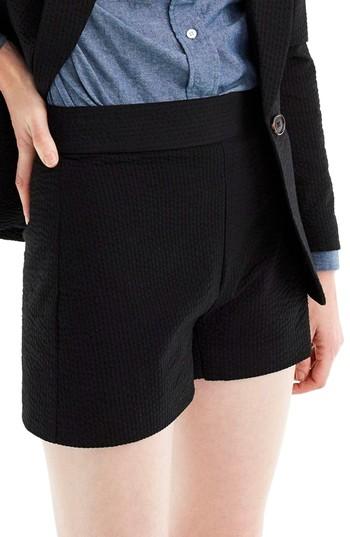 Women's J.crew High Waist Seersucker Shorts