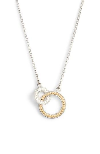 Women's Anna Beck Two-tone Double Open Circle Necklace (special Purchase)