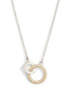 Women's Anna Beck Two-tone Double Open Circle Necklace (special Purchase)