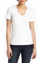 Women's Lafayette 148 New York Grace Chain Trim Top, Size - White