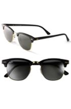 Women's Ray-ban 'clubmaster' 49mm Sunglasses - Black/ Gold