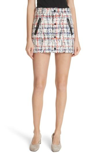 Women's Rag & Bone Otis Tweed Miniskirt - White