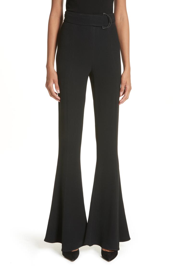 Women's Cushnie Et Ochs Carina D-ring High Waist Flare Pants