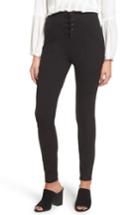 Women's Ella Moss Lace-up Skinny Pants - Black