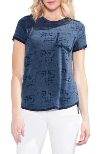 Women's Vince Camuto Melange Jersey Pocket Tee - Blue