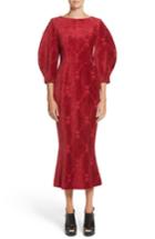 Women's Undercover Detachable Sleeve Flocked Velvet Dress
