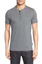 Men's Boss Tiller Denim Trim Henley