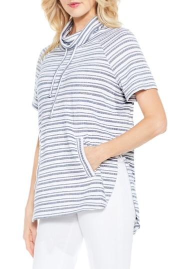 Women's Two By Vince Camuto Variegated Stripe Pullover - Blue