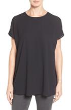 Women's Catherine Catherine Malandrino 'terry' Cutout Short Sleeve Blouse