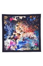 Women's Salvatore Ferragamo Fauna Iconic Feline Silk Scarf