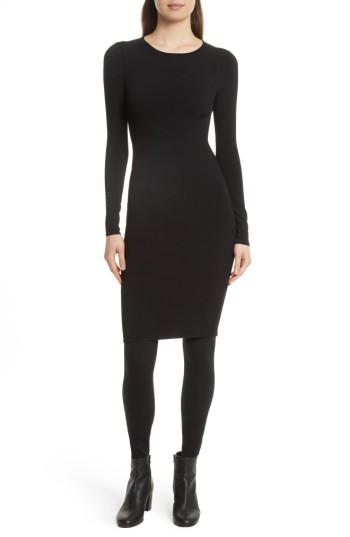 Women's Vince Fitted Knit Dress - Black