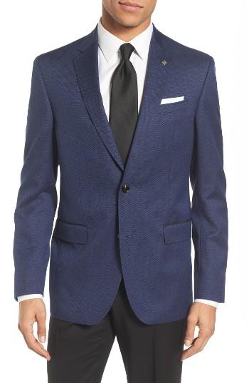 Men's Ted Baker London Jed Trim Fit Print Wool & Cotton Sport Coat