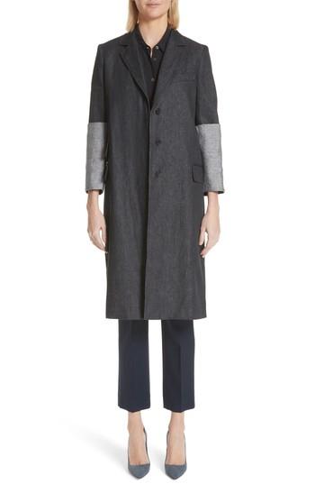 Women's Max Mara Cannone Linen Coat - Black