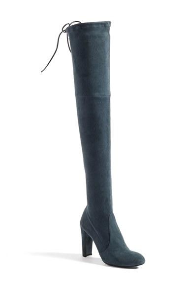 Women's Stuart Weitzman 'highland' Over The Knee Boot M - Grey