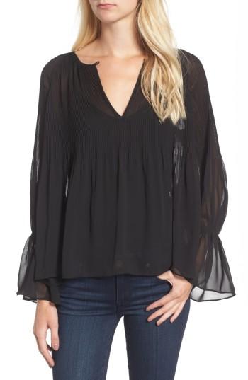 Women's Ella Moss Nadja Crinkle Top - Black