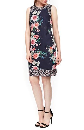 Women's Wallis Peony Print Tank Dress Us / 8 Uk - Blue