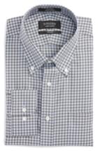 Men's Nordstrom Men's Shop Trim Fit Non-iron Gingham Dress Shirt .5 - 32/33 - Grey