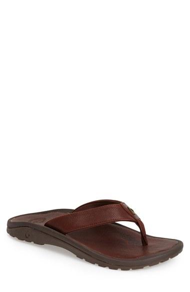 Men's Olukai 'kupuna' Flip Flop M - Brown