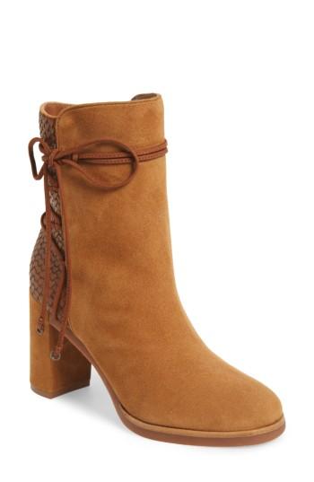Women's Johnston & Murphy Adley Ankle Wrap Boot .5 M - Brown